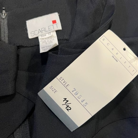 Scarlett NWT Black Sleeveless Dress Size 12 - Picture 9 of 9